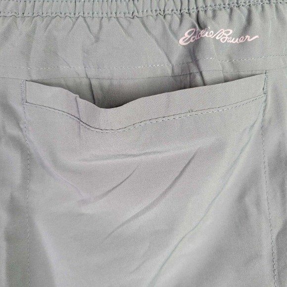 Eddie Bauer Jogger Pants Womens Size L Green Pocket Drawstring Ankle Length - Picture 6 of 9